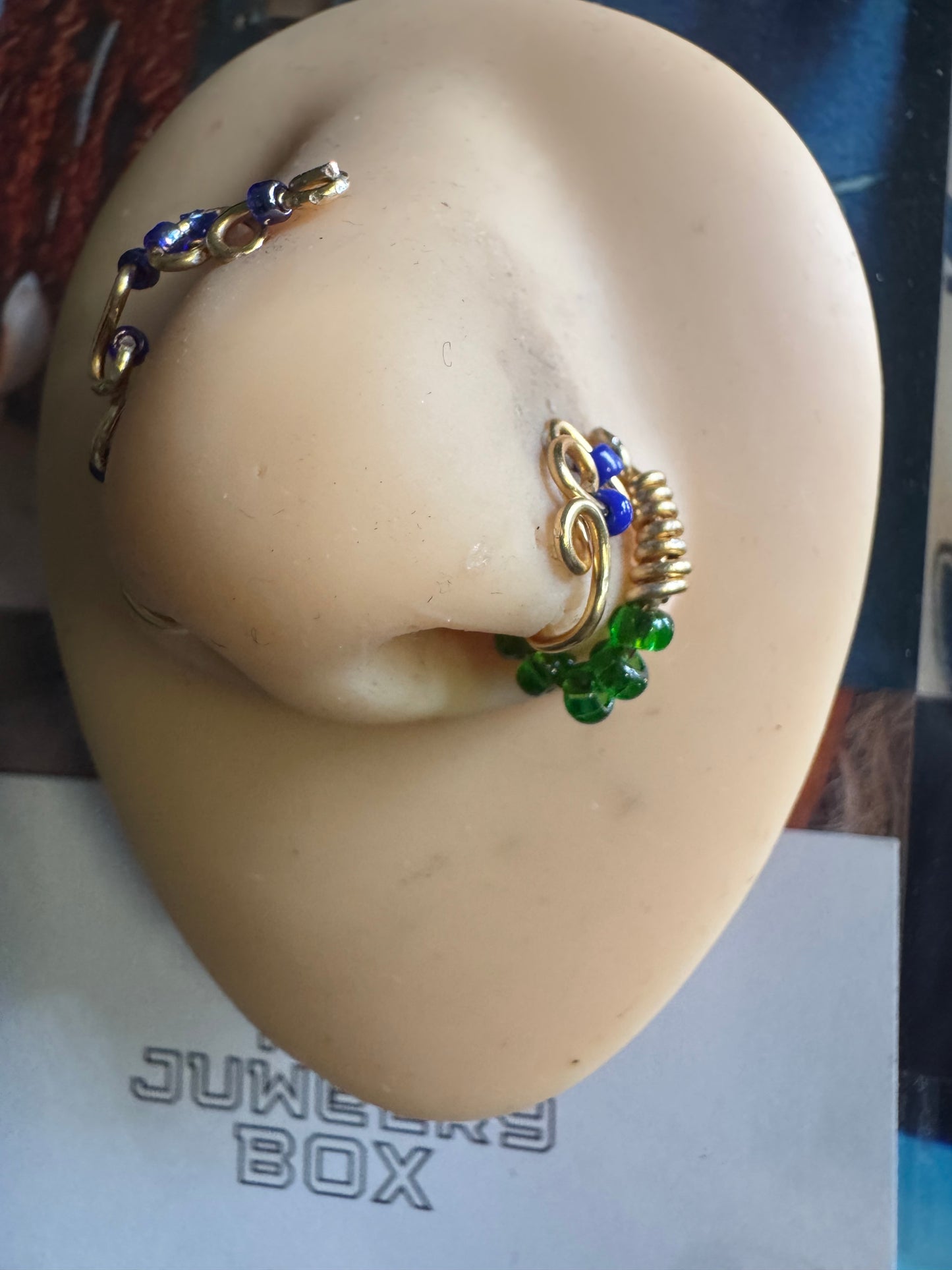 Emerald Flame Nose Cuff