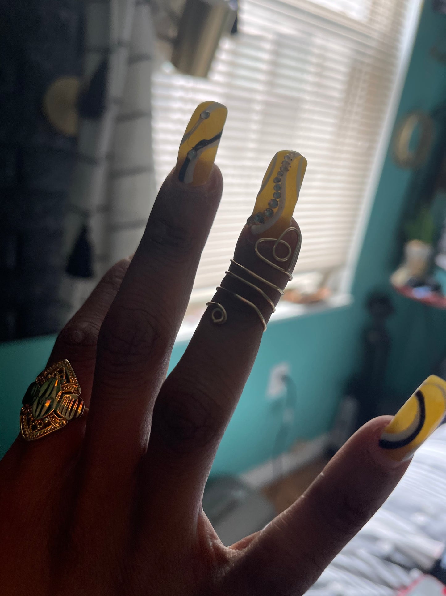 Heart Wire NAIL RING❤️