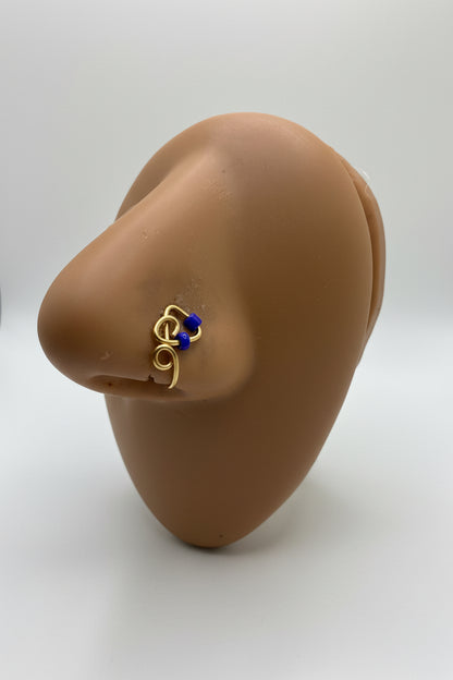 Blue Orbit Nose Cuff