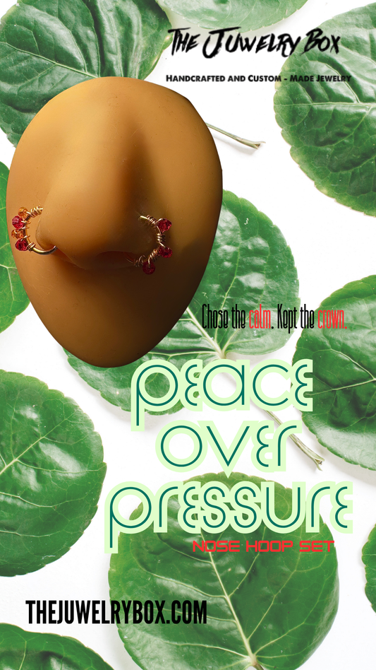 Peace Over Pressure Nose Hoop Set