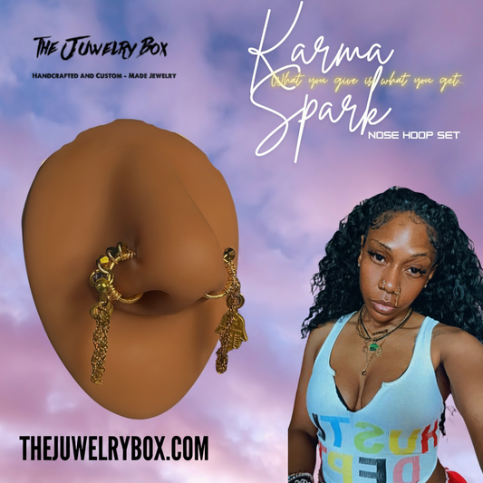 Karma Spark Nose Hoop Set
