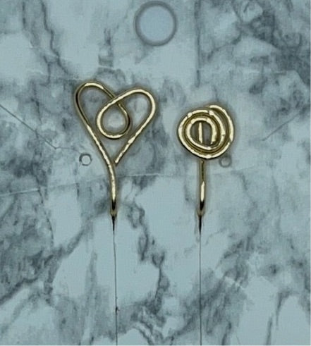 Heart Ear Cuff /Spiral Nose Cuff Set