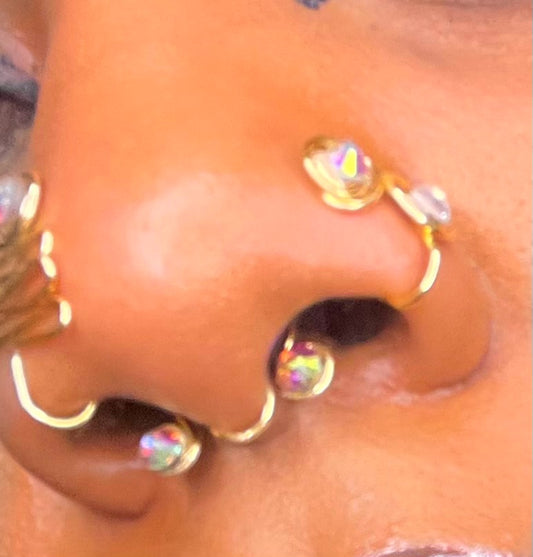 Crystal Faux Nose Septum