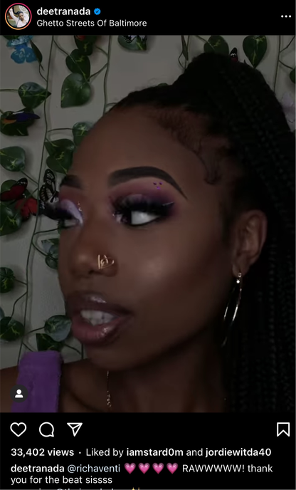 LOVE STUD (for pierced noses)