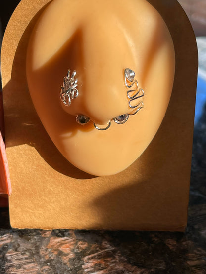 Crystal Flower Bomb Cuff/Stud